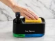 Dish Soap and Hand Soap Dispenser with Sponge, Black/Transparent