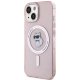 Чехол Karl Lagerfeld для iPhone 15 IML Choupette MagSafe, розовый
