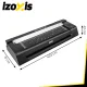 A3 Laminator Izoxis 430W with Paper Trimmer, Corner Rounder and 110 Pouches, Black