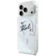 Karl Lagerfeld Liquid Glitter Karl Script Logo MagSafe Phone Case Cover iPhone 17 Pro Max - Clear