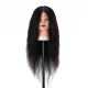 Gabbiano WZ1 Hairdressing Training Head Natural Hair, 42 cm, Black