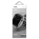 UNIQ pasek Linus Apple Watch Series 4/5/6/7/8/SE/SE2/Ultra 42/44/45mm. Airosoft Silicone chalk grey