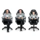 Sofotel Draknor II Gaming Chair with Footrest, Black/Grey