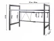 Adjustable Kitchen Shelf Over Microwave Oven, Black