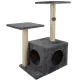 Purlov 71 cm Cat Tree with Scratching Post, Grey