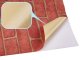 Self-Adhesive Vinyl Wrap for Furniture & Walls, Brick Pattern 1.22x50m