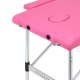 Balance Portable Massage Table Aluminum 2 Section Folding, Pink