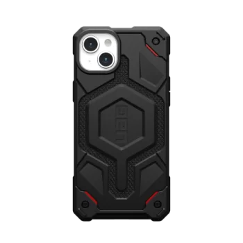 Apple iPhone 15 Plus 6.7'' UAG MagSafe Monarch Pro Hard Case Cover, Black Kevlar