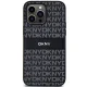 DKNY iPhone 14 Pro Max Case Mono Stripe & Metal Logo, Black