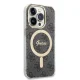 Apple iPhone 14 Pro Max 6.7\" Guess 4G Print MagSafe Case Cover (GUBPP14XH4EACSK) + Charger, Black