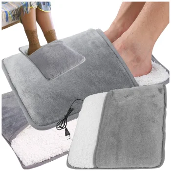 USB Electric Heating Pad for Feet and Body, Grey