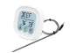 Digital Meat Thermometer with Probe Touch LCD, White