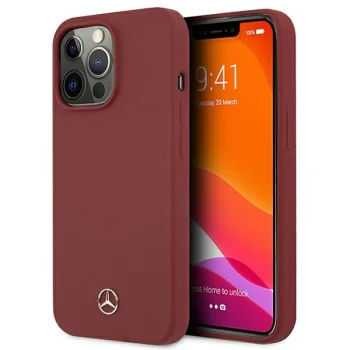 Mercedes Silicone Line Case for iPhone 13 / 13 Pro, Red