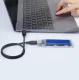 Orico TCM2-C3 M.2 NVMe to USB-C External Drive Enclosure, Blue
