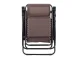 Folding Garden Lounger Zero Gravity with Table, Brown