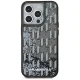 Karl Lagerfeld iPhone 15 Pro Max Case Liquide Glitter Monogram Gradient, Black