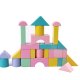 Pastel Wooden Blocks In Bucket Jhtoy-415