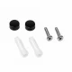 Wall-Mounted Clothes Rack, 10 Hooks, Matte Black