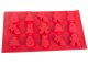 Christmas Silicone Baking Mold for 15 Cookies, Red