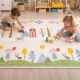 Double-Sided Foldable Foam Play Mat for Kids, 150x200 cm, Bears/Trees