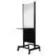 Gabbiano RA-006 Mobile Double-Sided Hairdressing Console Black