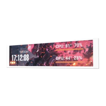 Darkflash V92 9.2" IPS Secondary Monitor, 1920 x 462, White