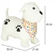 Rubber Bouncy Dog Toy with Pump for Kids