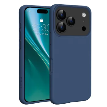 Etteri Silicone Mag Case for iPhone 17 Pro Max / 18 Pro Max, Dark Blue