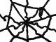 Halloween Decoration Black Spider Web, 90x90 cm