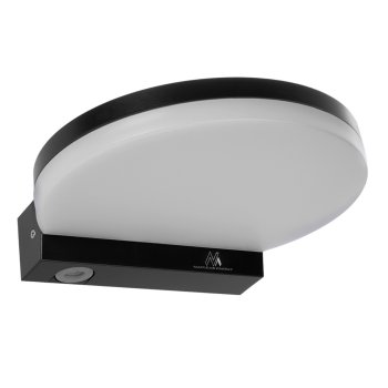 Maclean MCE346 B LED Facade Lamp, 15W, IP65, 1300lm, 4000K, Black