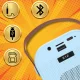 Bakalu KZ1236 Portable Wireless Bluetooth Karaoke Speaker with 2 Mics, RGB