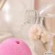 Silicone Ice Roller for Face Massage, Pink