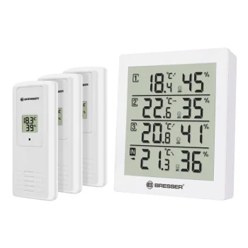 Bresser Temeo Hygro Quadro Weather Station White
