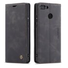 Huawei P Smart 2017 (FIG-LX1, LA1, LX2, LX3) CASEME Wallet Magnetic Leather Case Cover, Black