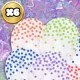 Bakalu Large Transparent Balloons with Colorful Dots, 6 pcs.