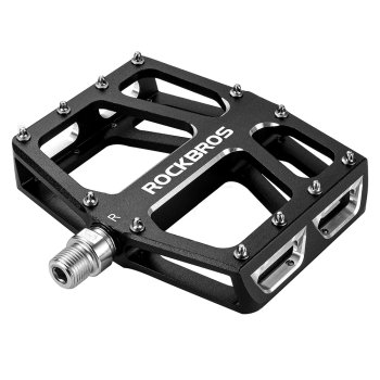 Rockbros K399-BK Wide Platform Bicycle Pedals, Black