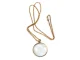 Magnifying Glass Necklace with Chain 5x, Gold