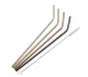 Colorful Reusable Metal Straw Set with Cleaning Brush (10 Pcs)