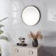 Round LED Bathroom Mirror 60cm with 3 Color Lights and Dimmable Touch Switch