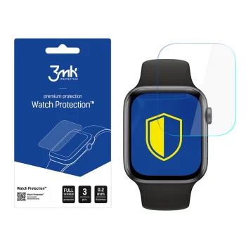 Apple Watch 5 44 mm 3MK ARC+ Protective Film Rounded Fullscreen Watch Protector, 3 pcs.
