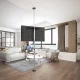 Maclean MC-791N Telescopic Floor-to-Ceiling TV Stand with Shelf, 37\"-70\"