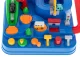 Interactive Car Obstacle Course Track Playset with Vehicles, 24x24 cm