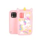Kids Toy Smartphone with Camera, Games, 8 GB Card and Unicorn Case, Pink