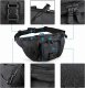 Universal Tactical Belt Waist Kidney Banana Bag 86 - 112 cm, Black