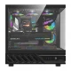 DarkFlash DS950V PC Case with IPS Display and 6 Fans, Black