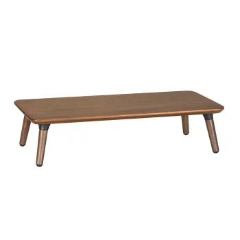 Maclean MC-930 Wooden Monitor / Laptop Stand, Black Walnut