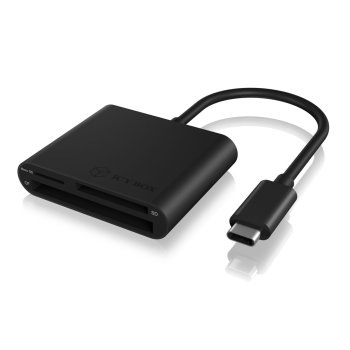 Icy Box IB-CR301-C3 Type-C USB 3.0 Multi Card Reader, Black