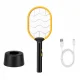Electric Mosquito Swatter with UV Lamp and USB Charging, Black/Yellow