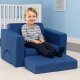 Детский модульный диван-конструктор ECOTOYS из 8 подушек, синий