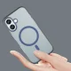 Magnetic Abrasive iPhone 17 Case with MagSafe Support, Matte Blue